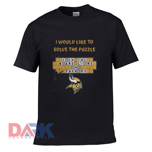 Minnesota Vikings I would like to solve the puzzle t shirt for men and women shirt