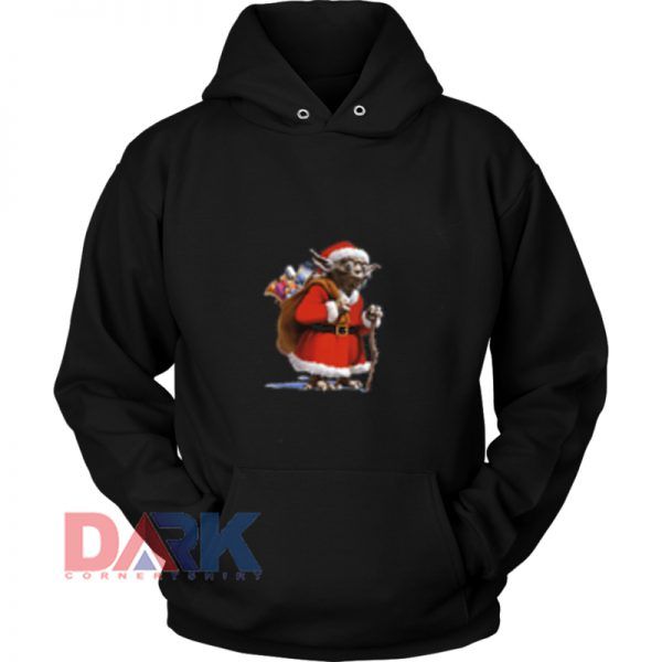 Star Wars Yoda Dressed as Santa Claus hooded sweatshirt clothing unisex hoodie on sale