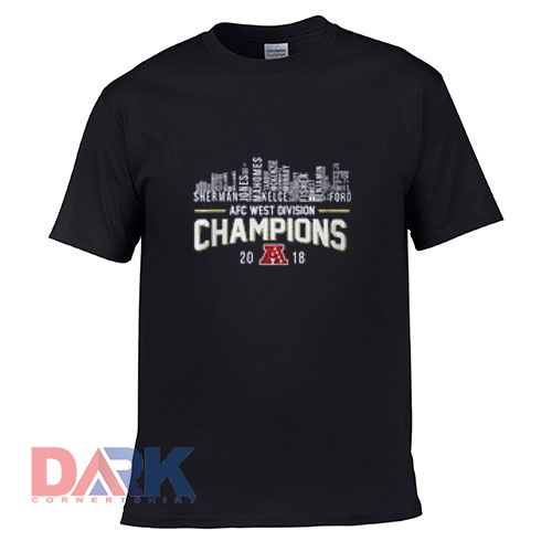 AFC West Division Champions 2018 t-shirt for men and women tshirt