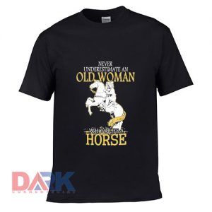 An Old Woman Who Rides A Horse t-shirt for men and women tshirt