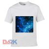The Blue Hue Nebula ink t-shirt for men and women tshirt