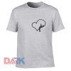 PKU heart t-shirt for men and women tshirt