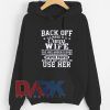 Happy shopping with buy " Sasshole wife hated by many loved bu plenty heart on her hooded sweatshirt