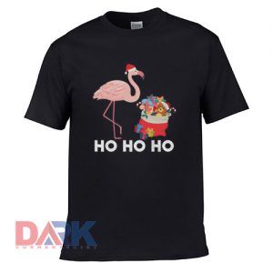 Pink Christmas Flamingos Santa Claus Xmas Toys Ho Ho Ho t-shirt for men and women tshirt
