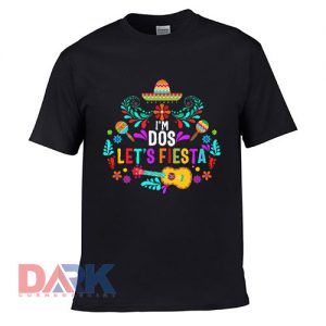 I'm Dos Kids Second Birthday Boy Girl Tee Let's Fiesta t-shirt for men and women tshirt