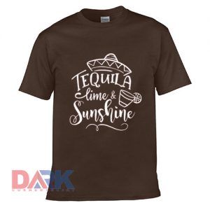 tequila lime and sunshine t-shirt for men and women tshirt
