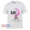Paris Theme 10th Birthday Tshirt