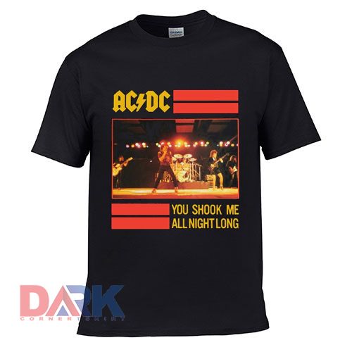 AC DC You Shook Me All Night Long t shirt for men and women shirt