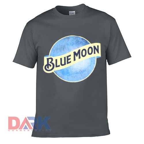 Blue Moon Distressed Moon t shirt for men and women shirt