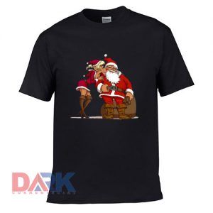 Santa Claus Kiss t-shirt for men and women tshirt