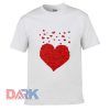 Beautiful Red Heart Valentine's Day t shirt for men and women shirt