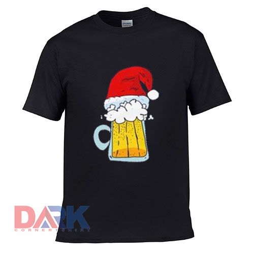 Beer in Xmas Hat t-shirt for men and women tshirt