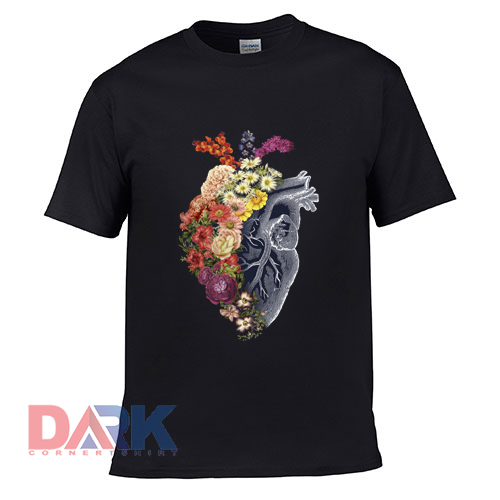 Flower Heart Spring t shirt for men and women shirt