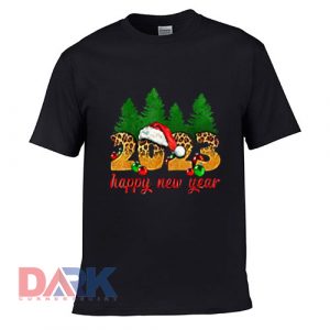 2023 Happy New Year Leopard New Years Eve Party Supplies t shirt for men and women shirt