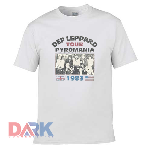 Def Leppard Tour Pyromania t shirt for men and women shirt