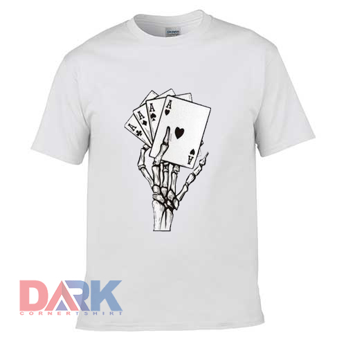 Poker Skeleton t shirt for men and women shirt