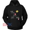 lucky Me I see Ghosts Smiley Face hooded sweatshirt